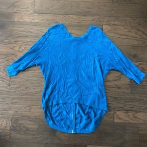 Teal quarter sleeve sweater